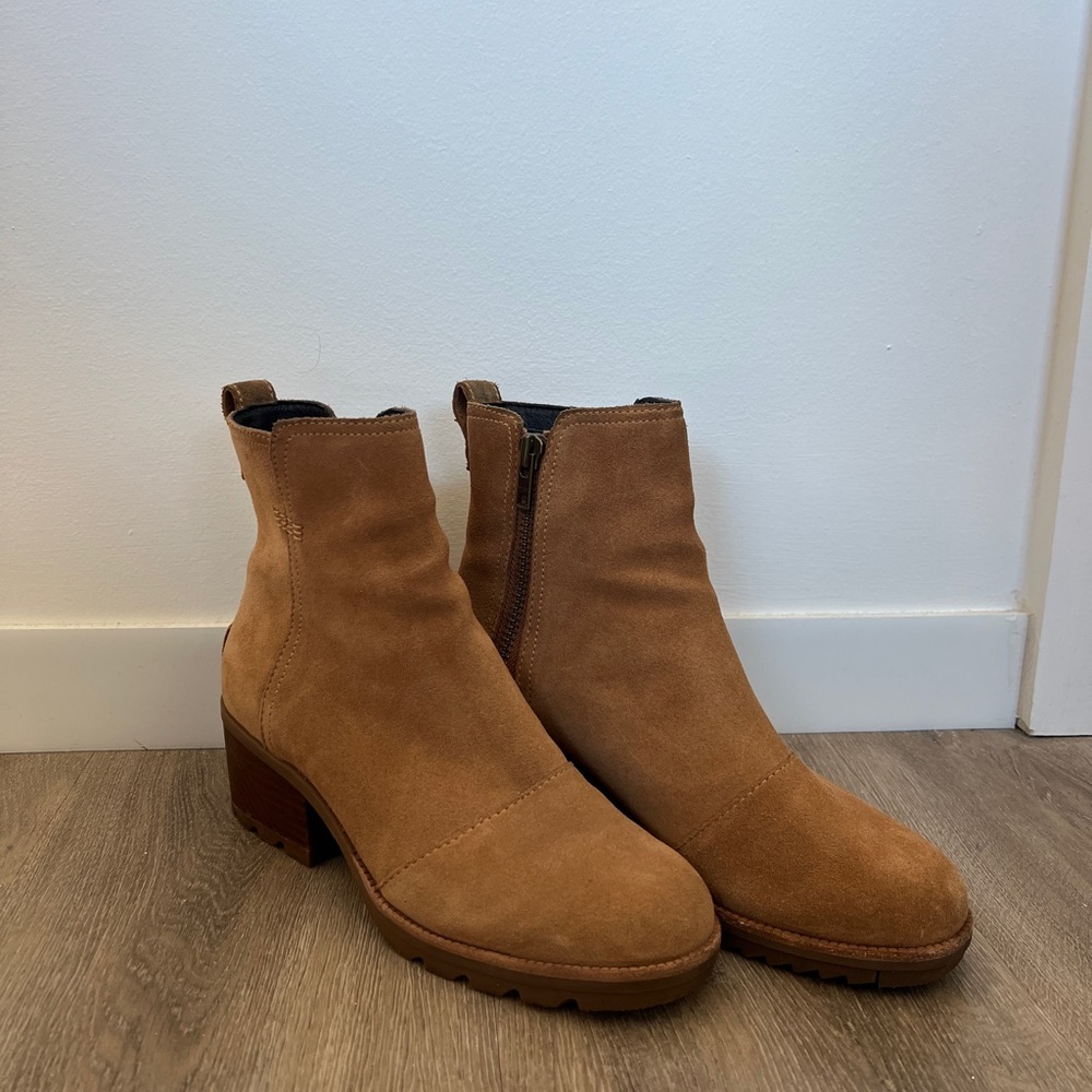Sorel Heeled Suede Waterproof Boots